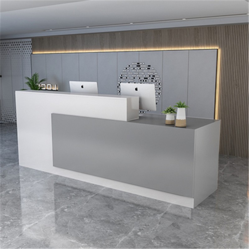 Kisen High End Europe Style Simple Design Durable Reception Desk Office Tanning Salon Reception Desks