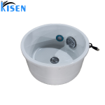 时髦佛山Kisen工厂足底水疗碗漩涡现代便携式水槽足浴在中国制造