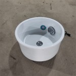 豪华足疗水槽碗盆排水泵没有管道无亚克力塑料漩涡足Spa美容沙龙使用