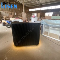 Kisen豪华沙龙粉白蓝绿柜台前台前台尺寸可定制LOGO和尺寸出售
