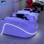 KISEN豪华4D全身电动人体触摸按摩豪华洗发头水疗洗发床与热水循环