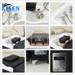 Kisen现代洗发床美发沙龙洗发椅洗发床水循环蒸笼沙龙洗发碗和Ch