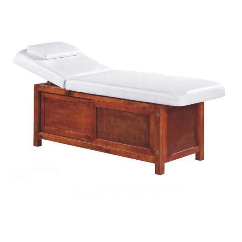 Kisen Beauty Salon Spa Bed Facial Bed with Wood Frame
