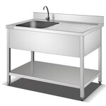 Kitchen Work Table Manufacturer - Stainless Steel with Shelf