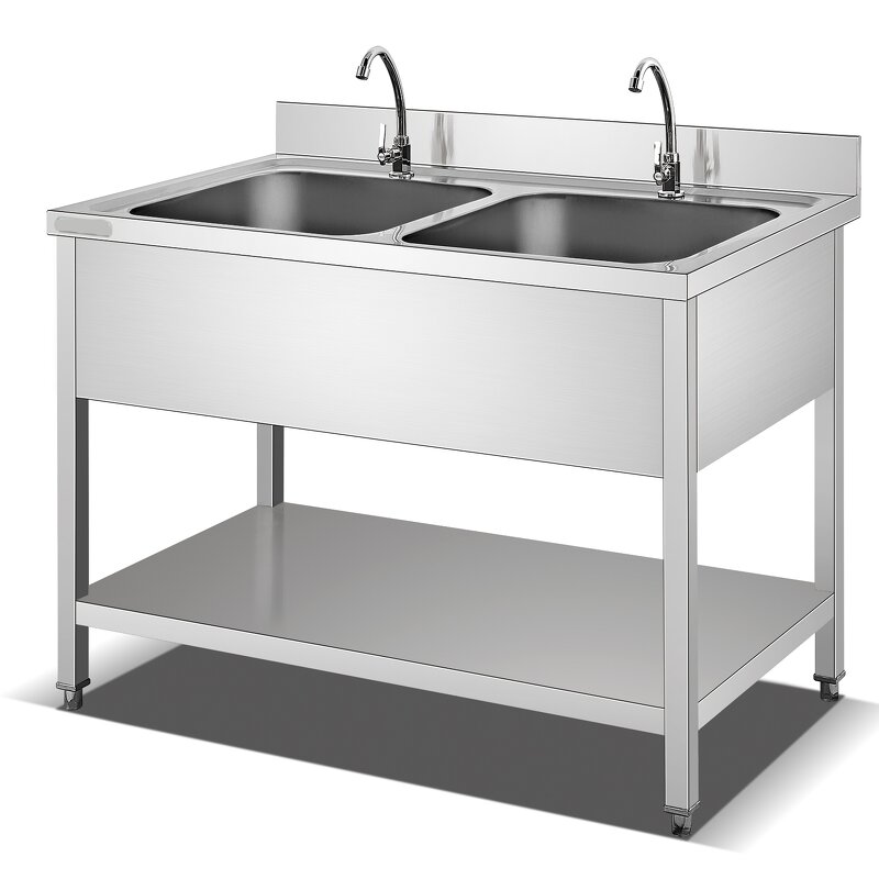Kitchen Work Table Manufacturer - Stainless Steel with Shelf