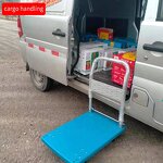 Folding Hand Push Cart Supplier - Heavy Duty Single Face