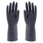 Latex Gloves Manufacturer - Heavy Duty Black Elbow High Industrial Gloves