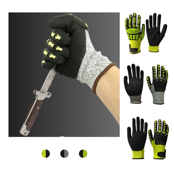Work Safety Gloves Manufacturer - New Design Tpr Cotton Anti-Cut Protective