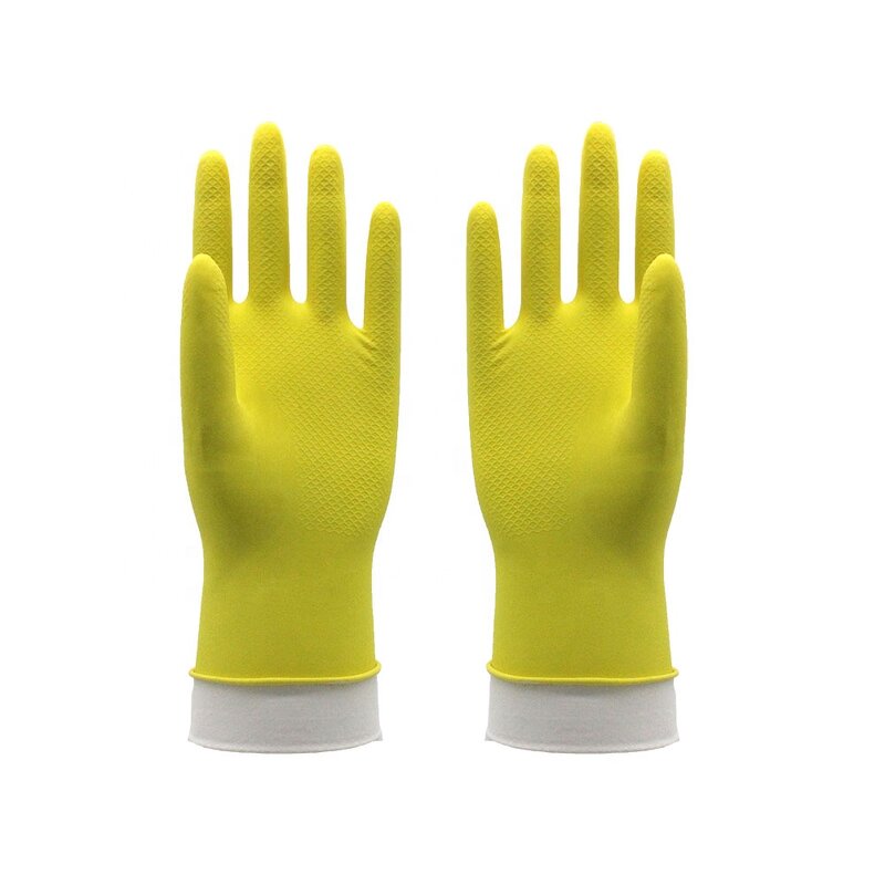 Kitchen Rubber Gloves Manufacturer - Silver Lined Dishwashing Cleaning Gloves