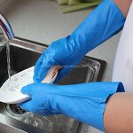 Nitrile Gloves Manufacturer - Long Cuff Diamond Texture Safety Work Gloves