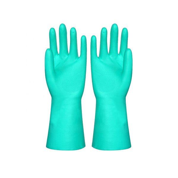 Nitrile Kitchen Gloves Manufacturer - Green Long Sleeve Custom Wholesale Chemo