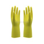 Kitchen Rubber Gloves Manufacturer - Textured Diamond Flocklined Cleaning Gloves
