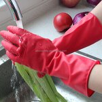 Kitchen Work Gloves Manufacturer - New Design Dipped Flock Lined Production