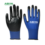 Safety Gloves Manufacturer - Customized Nitrile Work Polyester Liner Gloves