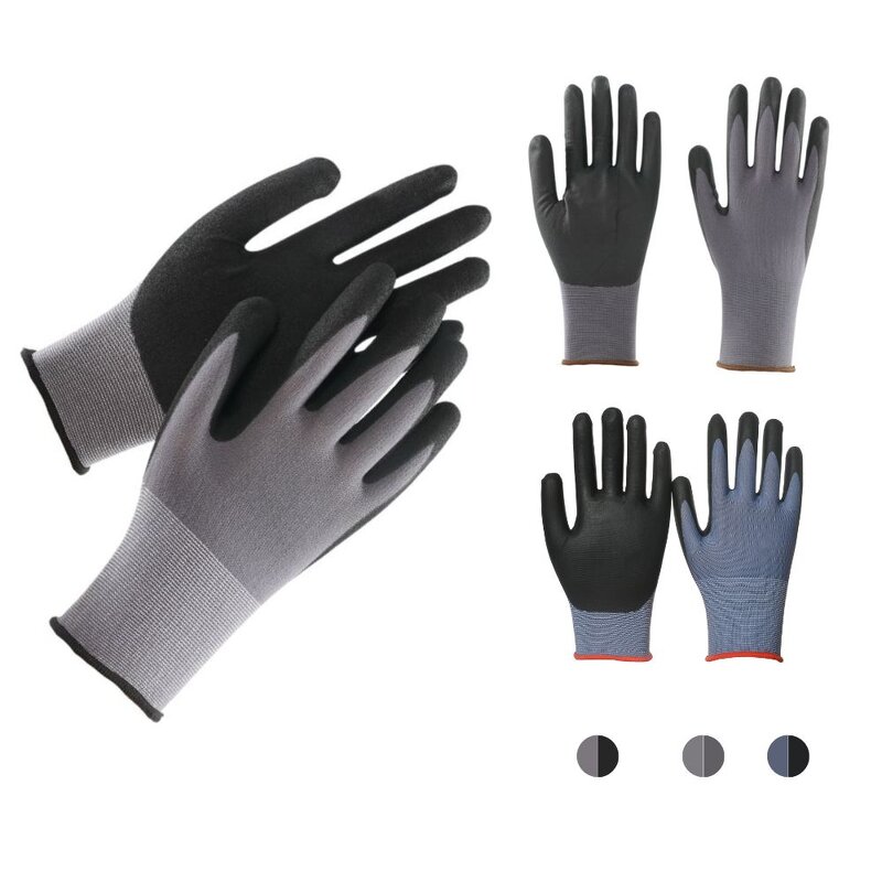 Safety Gloves Supplier - OEM Touch Screen Anti Oil Latex Coated Crinkle