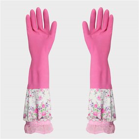 Kitchen Cleaning Gloves Manufacturer - Waterproof Long Dishwashing Rubber Gloves