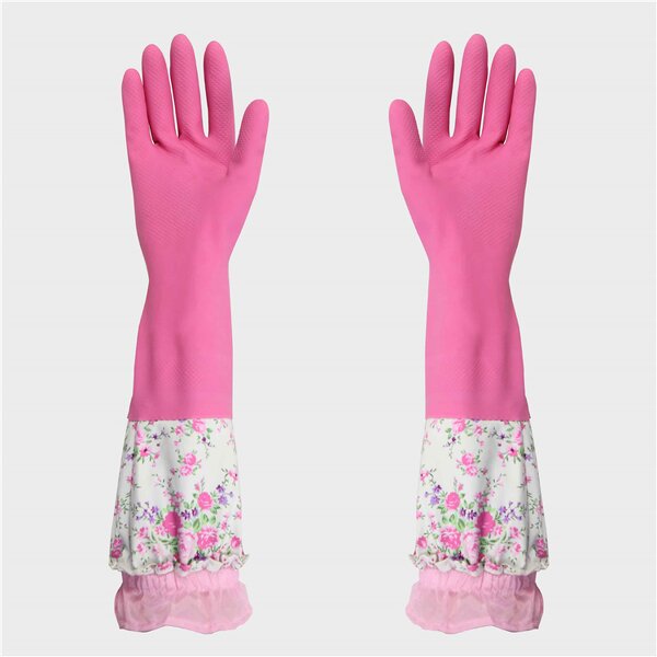 Kitchen Cleaning Gloves Manufacturer - Waterproof Long Dishwashing Rubber Gloves