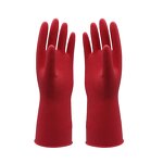 Kitchen Gloves Manufacturer - Red Latex Rubber Dish Wash Hand Gloves