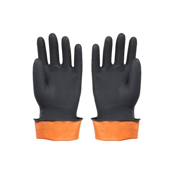Cotton Work Gloves Manufacturer - Heavy Duty Customized Latex Grip Long Finger