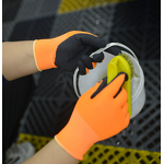 Nitrile Safety Gloves Manufacturer - Custom Logo Diamond Textured Work Gloves