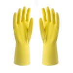 Rubber Glove Manufacturer - Yellow Cotton with Rubber Kitchen Protection