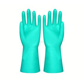 Nitrile Gloves Manufacturer - Long Cuff Diamond Texture Safety Work Gloves