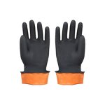 Work Gloves Manufacturer - Black Heavy Duty Customized Latex Grip