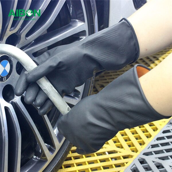 Latex Glove Manufacturer - 100% Industrial Rubber Industry Gloves
