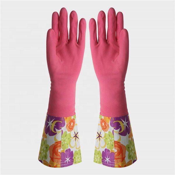 Household Rubber Gloves Manufacturer - Long Cuff Washing Dishes Custom Latex