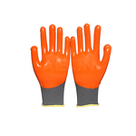 Work Gloves Manufacturer - Leather Thermal Cow Split Rubber Work Gloves