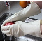 Household Rubber Gloves Manufacturer - Flock Lined Unlined Dish Cleaning Gloves