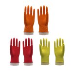 Household Rubber Gloves Manufacturer - Flock Lined Unlined Dish Cleaning Gloves