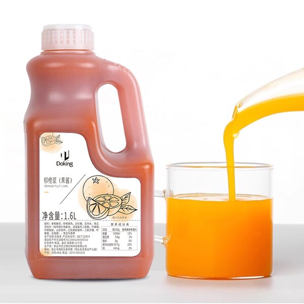 Orange Syrup Supplier - 1.6L Concentrated for Drink Cocktail