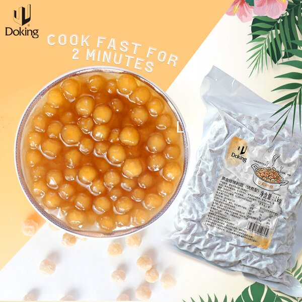 Tapioca Pearls Manufacturer - Gold Bubble Tea Pearls 1KG Bulk