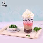 Qingtuan Manufacturer - Frozen Black Sesame Flavor Bubble Tea Ingredients