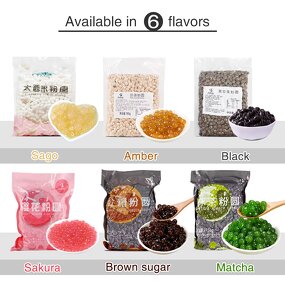 Tapioca Pearls Manufacturer - Custom Packaging Big Brown Sugar Black Pearl