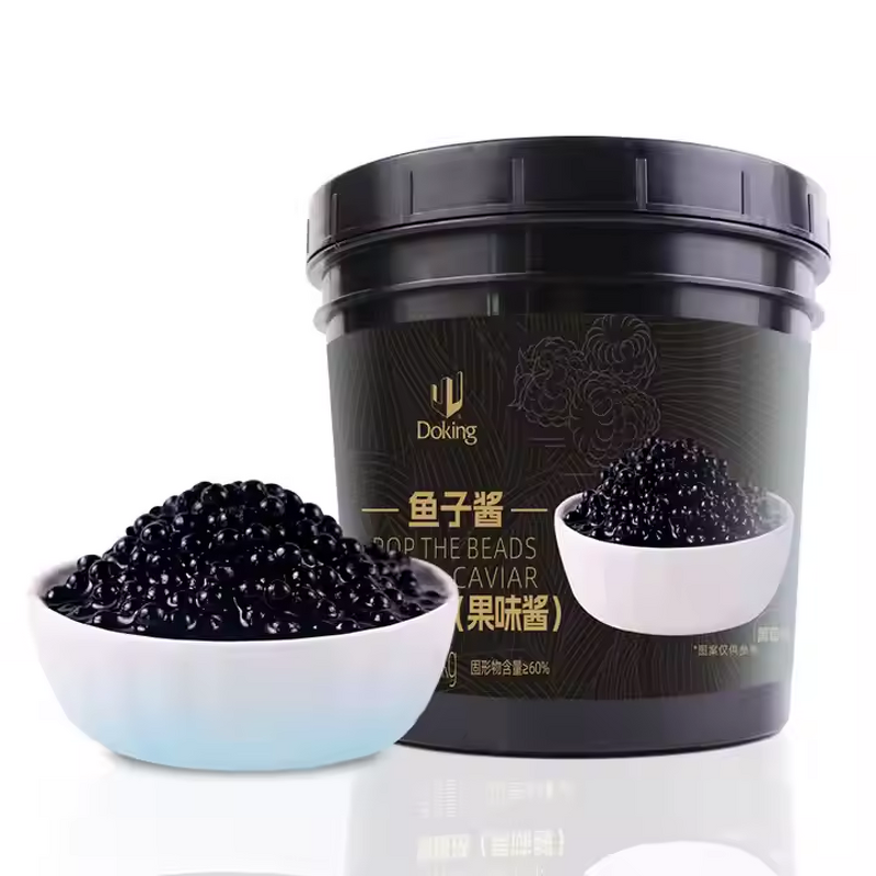 Mango Popping Boba Manufacturer - Caviar Shaped Pearl Bubble Tea