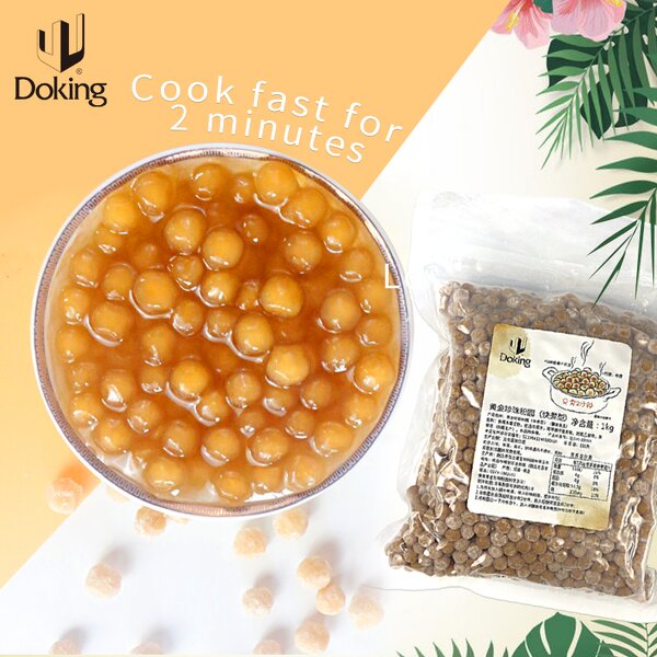 Gold Tapioca Pearls Manufacturer - Quick-cooking Bubble Tea Ingredients