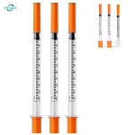 Individual Pack U-100 Insulin Syringe 0.5ml 1ml Machinery Accessories Insulin Syringe and Industrial Usage