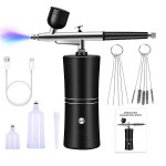 Tattoos Airbrush Kit Portable Hair Nail Paint Makeup Spray Gun Injector Facial Mist Sprayer Airbrush Kit with Compressor