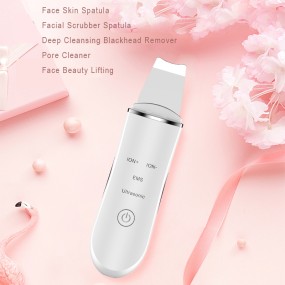 Face Skin Spatula Deep Cleansing Facial Peeling Electric Ultrasonic Spatula Machine Facial Skin Scrubber