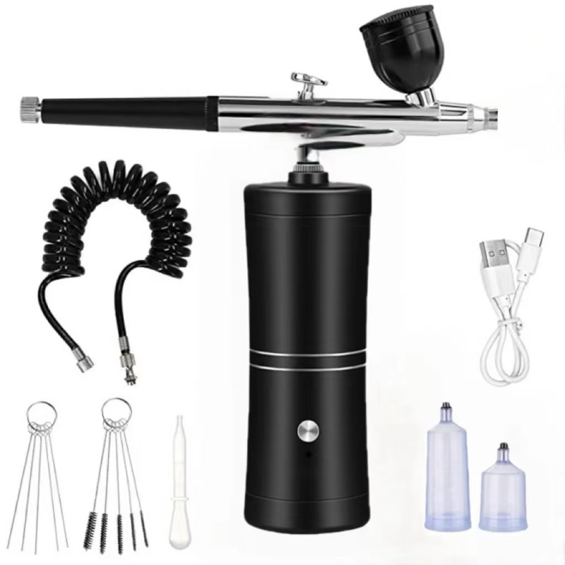 Airbrush Machine Spray Gun Facial Airbrush Set Nail Airbrush for Make up Nail Art Paint Injector Facial Mist Sprayer