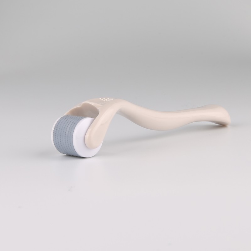 CE RoSH Beige Miconeedling Skin Roller 540 Selectable Needle Length 0.2 mm to 3mm Hair Regrowth Facial Beauty Derma Roller