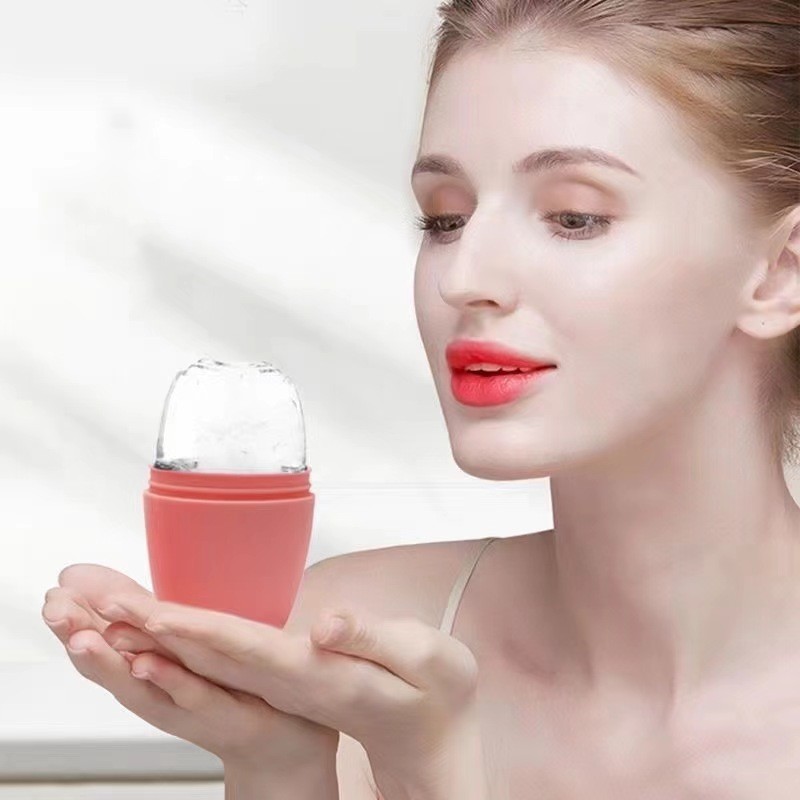 Rejuvenate Facial Skin with Face Lifting Contouring Tool Silicone Ice Cube Trays Ice Globe Ice Balls Face Massage