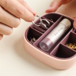 镜子工厂方形化妆盒手持珠宝容器盒紧凑折叠旅行化妆镜