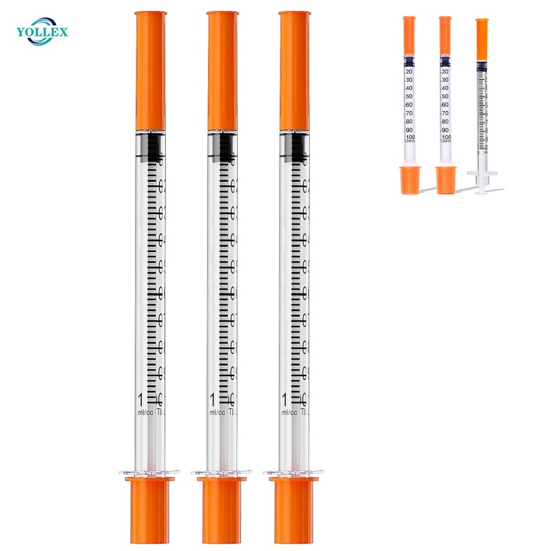 EO Sterile Disposable Insulin Syringe Tattoo 30G 31G Needle U-100 0.5ml 1ml Insulin Syringe for Tattoo Needle