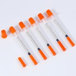 30G 31G超薄胰岛素注射器1ml 13mm针头|无乳胶，一次性使用，橙色安全帽