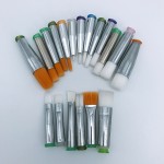 14G Needle Brush 5mm Thread Glue Coated Nylon Brush Needle Fluid Brush Tips Luer Lock Glue Dispensing Needle