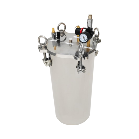 Yollex 5L Stainless Steel Bucket Handhold Glue Dot Dispenser Safety Valve Pressure Tank for Fluid Dispensing Glue Dispensing