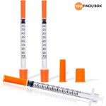Individual Pack U-100 Insulin Syringe 0.5ml 1ml Machinery Accessories Insulin Syringe and Industrial Usage